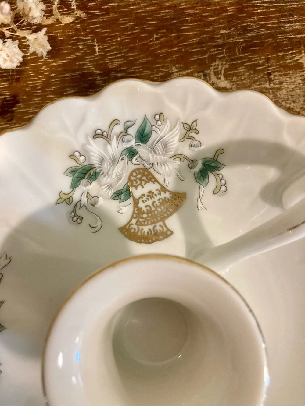Vintage ceramic candleholder